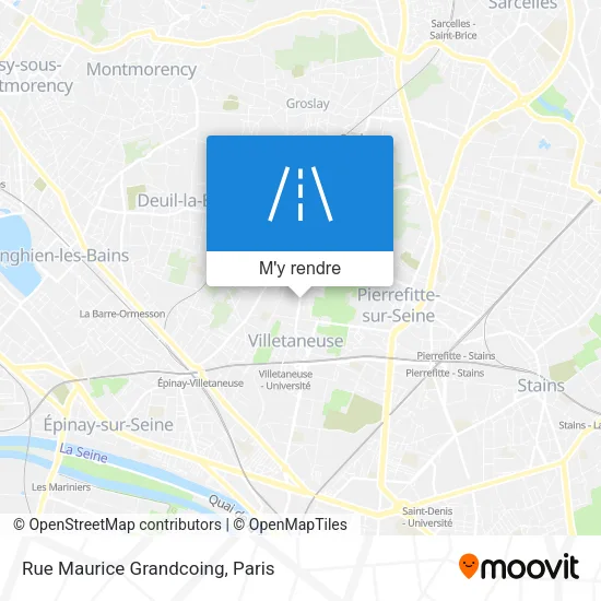 Rue Maurice Grandcoing plan