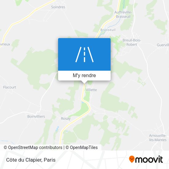 Côte du Clapier plan