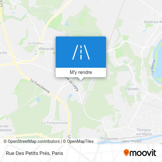 Rue Des Petits Prés plan