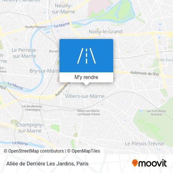 Allée de Derrière Les Jardins plan