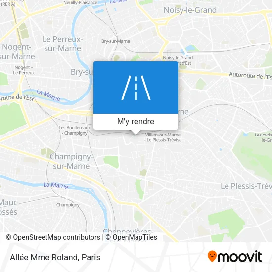 Allée Mme Roland plan