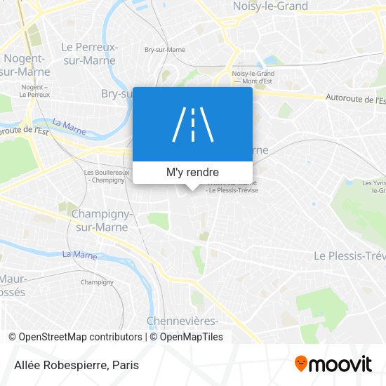 Allée Robespierre plan