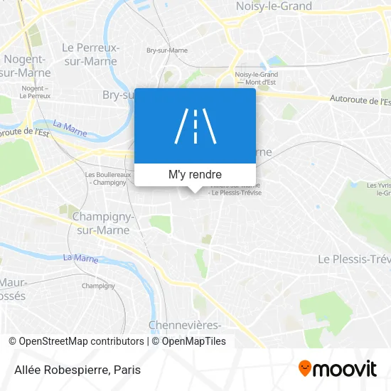 Allée Robespierre plan