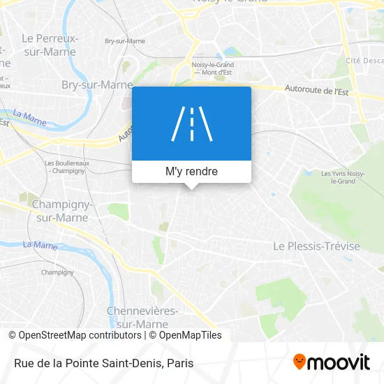 Rue de la Pointe Saint-Denis plan