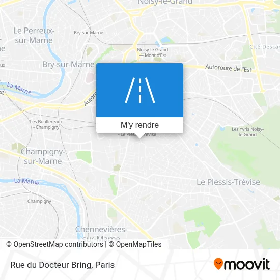 Rue du Docteur Bring plan