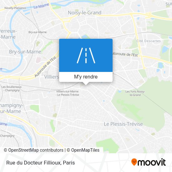 Rue du Docteur Fillioux plan