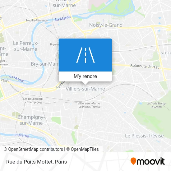 Rue du Puits Mottet plan