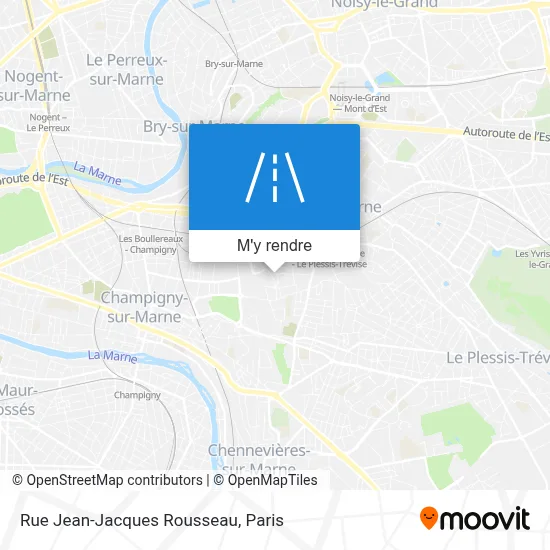 Rue Jean-Jacques Rousseau plan