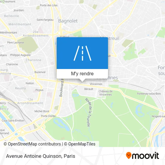 Avenue Antoine Quinson plan