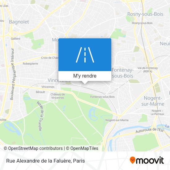 Rue Alexandre de la Faluère plan