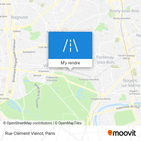 Rue Clément Viénot plan