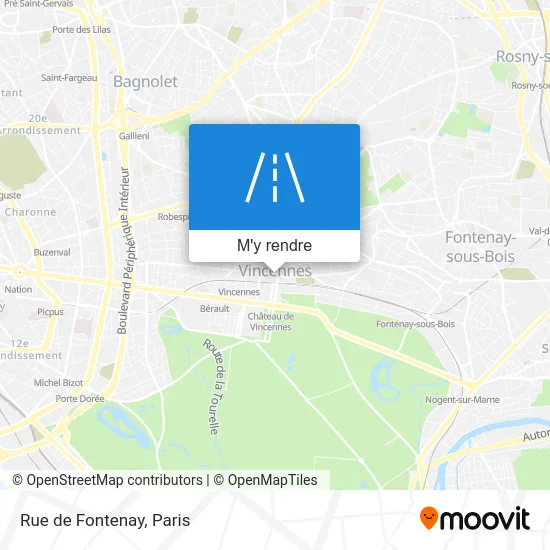 Rue de Fontenay plan