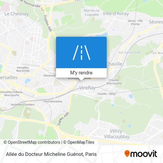 Allée du Docteur Micheline Guénot plan