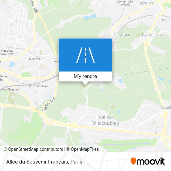 Allée du Souvenir Français plan