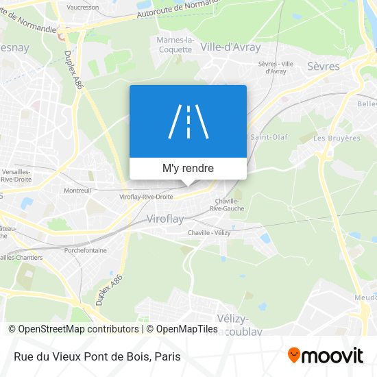 Rue du Vieux Pont de Bois plan