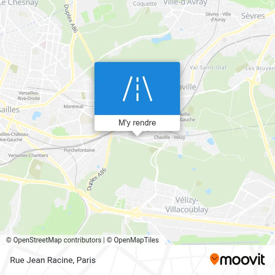 Rue Jean Racine plan