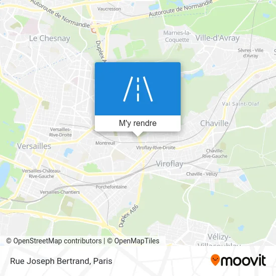 Rue Joseph Bertrand plan