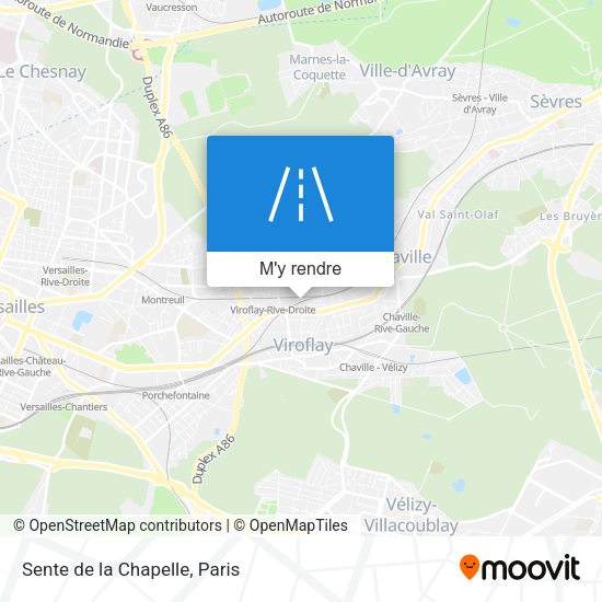 Sente de la Chapelle plan