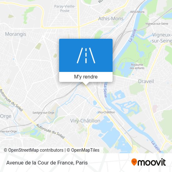 Avenue de la Cour de France plan