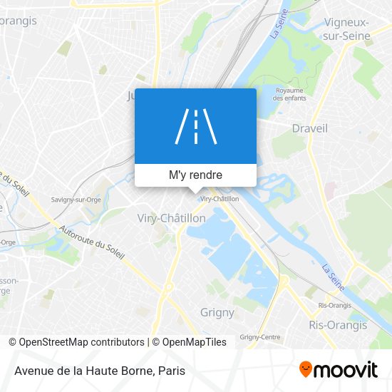 Avenue de la Haute Borne plan