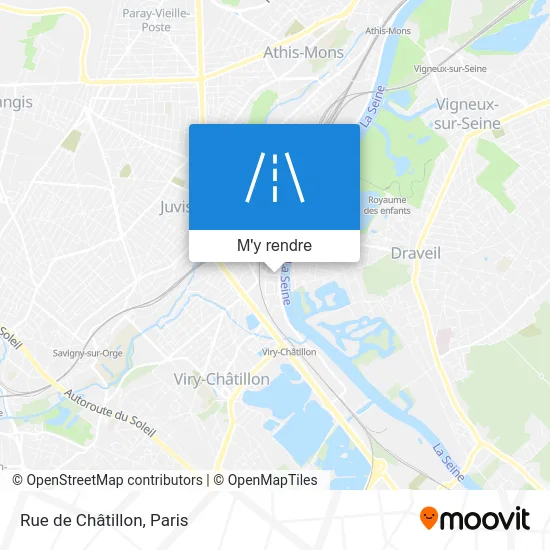 Rue de Châtillon plan