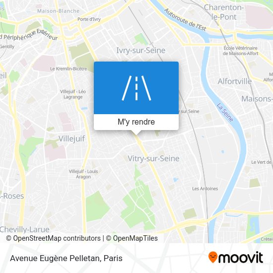Avenue Eugène Pelletan plan