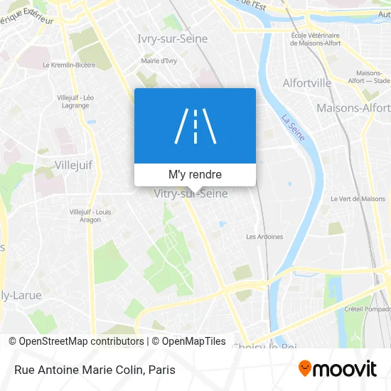 Rue Antoine Marie Colin plan