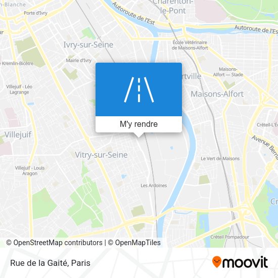 Rue de la Gaité plan