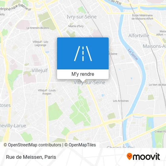 Rue de Meissen plan