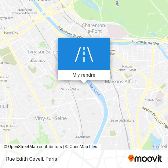 Rue Edith Cavell plan