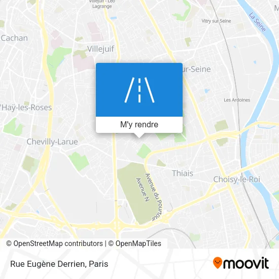 Rue Eugène Derrien plan