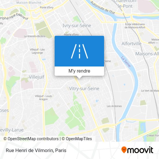 Rue Henri de Vilmorin plan