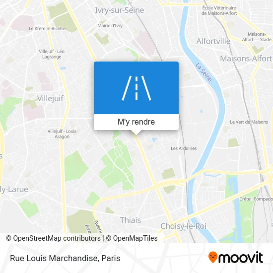 Rue Louis Marchandise plan