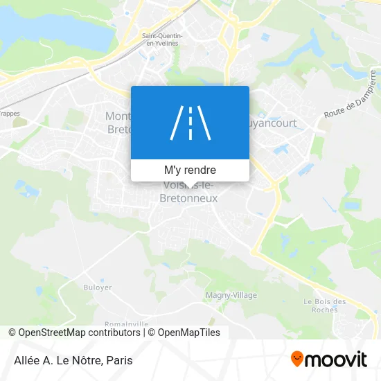 Allée A. Le Nôtre plan