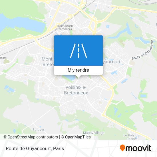 Route de Guyancourt plan