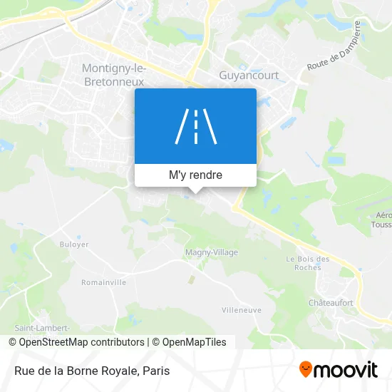 Rue de la Borne Royale plan