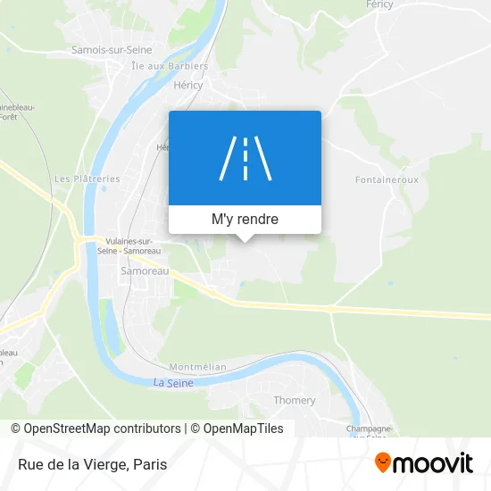 Rue de la Vierge plan