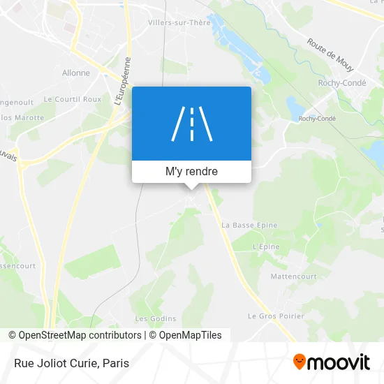 Rue Joliot Curie plan