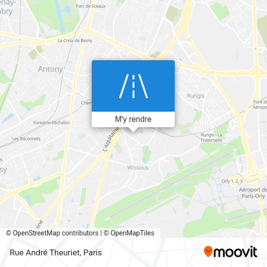 Rue André Theuriet plan