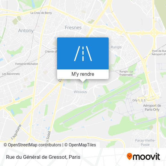 Rue du Général de Gressot plan