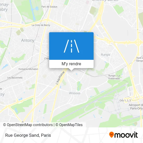 Rue George Sand plan