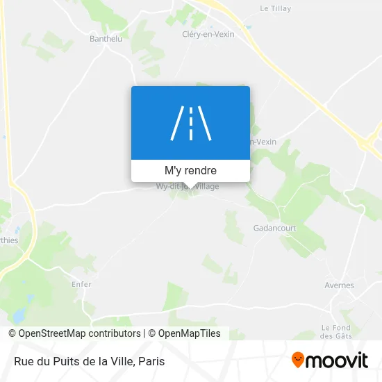 Rue du Puits de la Ville plan