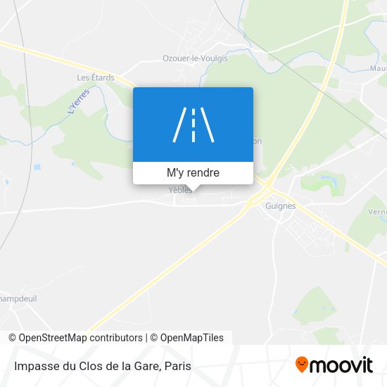 Impasse du Clos de la Gare plan