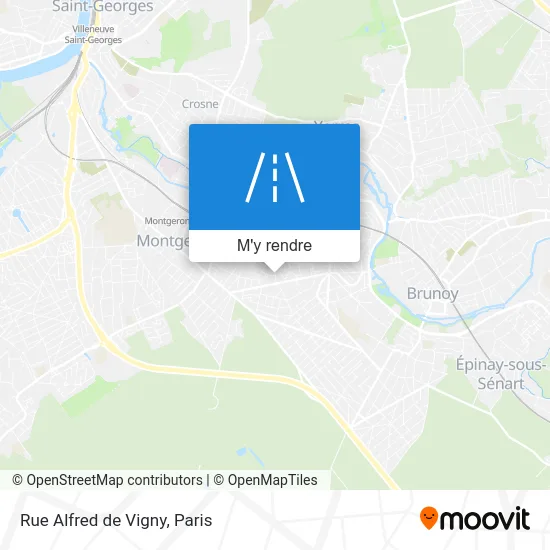 Rue Alfred de Vigny plan