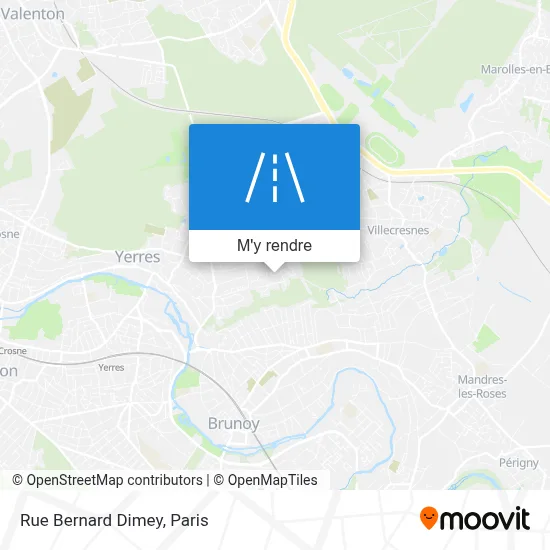 Rue Bernard Dimey plan