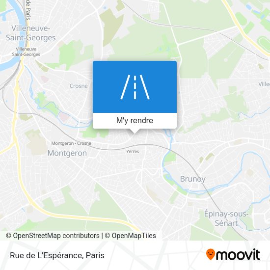 Rue de L'Espérance plan