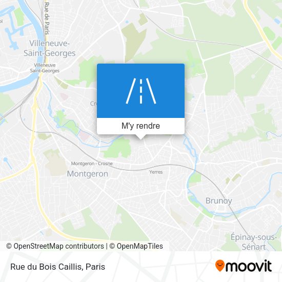 Rue du Bois Caillis plan