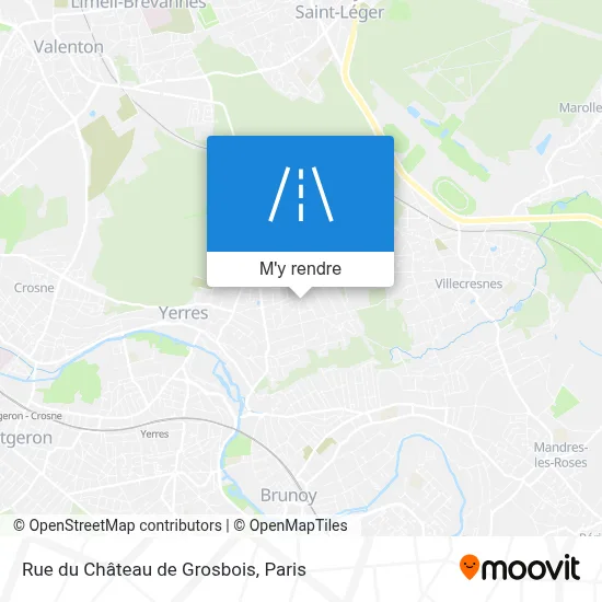 Rue du Château de Grosbois plan