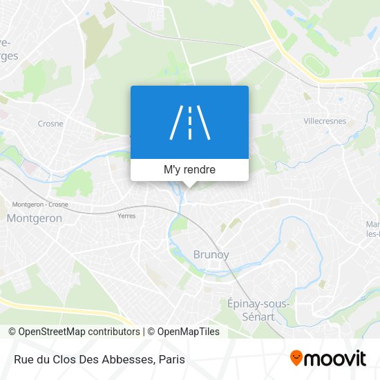 Rue du Clos Des Abbesses plan