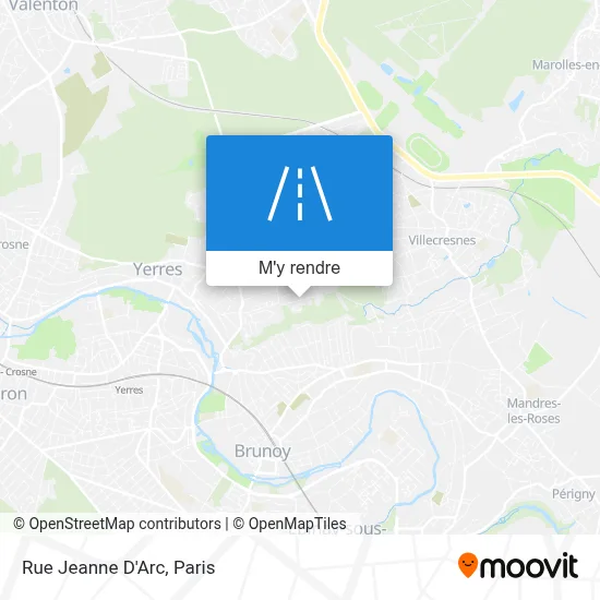 Rue Jeanne D'Arc plan